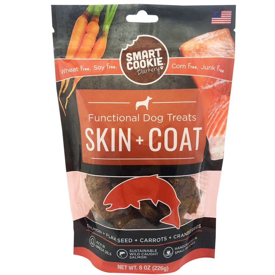 Smart Cookie Barkery 功能性狗小食 - 三文魚 + 亞麻籽 + 蔓越莓和胡蘿蔔 8oz